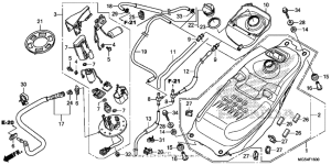 NC700X Fuel tank + fuel pump