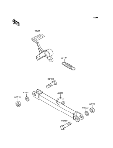 ZR400 Педаль тормоза