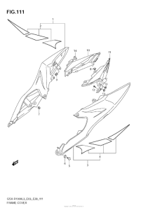 GSX-R1000Z Frame Cover (Gsx-R1000Zl3 E03)
