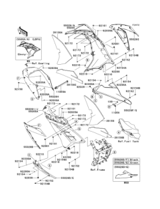 EX250 Обтекатель нижний
