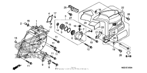 VFR1200F (DCT) Крышка генератора