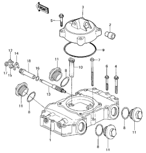 KZ440 Крышка головки цилиндров