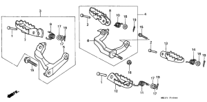 XR600R Ступень передачи