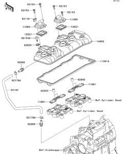 ZX600 Крышка головки цилиндров