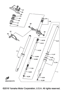 PW50H2 Передняя вилка
