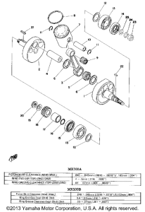MX100A Коленвал и поршни