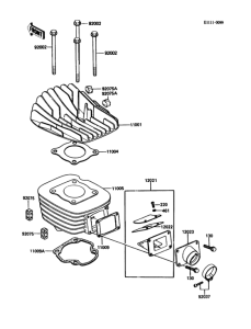 KDX80 Цилиндр и головка цилиндров