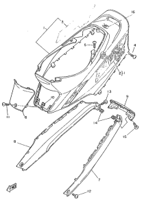 YA50R Боковые обтекатели