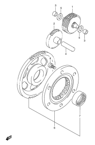 DR650 Муфта стартера
