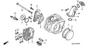 XR50R Крышка головки цилиндров