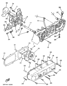 CR50Z Картер двигателя