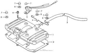 CB200T Крышка головки цилиндров