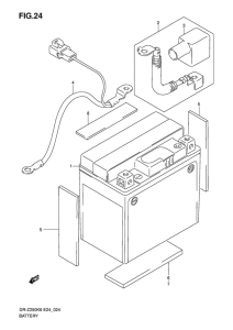 DR-Z250 Аккумулятор