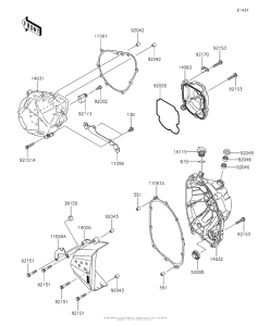 ZR800 Крышки двигателя
