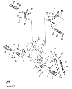 XT600EH (33KW) Stand. footrest