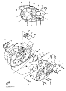 SR500 Картер двигателя
