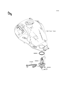 KLE650 Топливный насос