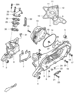 UF50 Картер двигателя