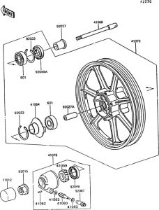 Переднее колесо