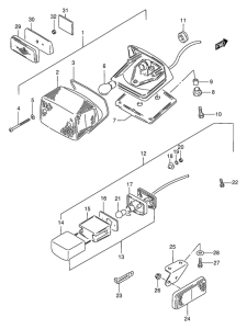 VS800 Задний комбинированный сигнал