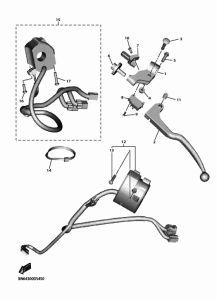 YZF600 Handle switch & lever