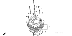 XR250R Цилиндр