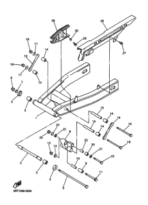 FZS600 Задний рычаг и подвеска