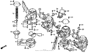 CB700SC Детали карбюратора