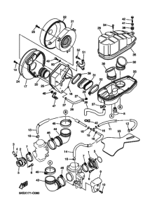 XVS1100ATL XVS1100ATLS Впускная система