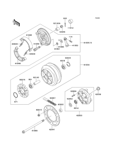 EL250 Задняя ступица колеса