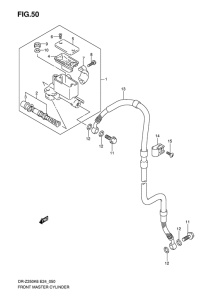 DR-Z250 Передний тормозной цилиндр