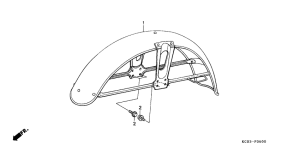 CG125 Переднее крыло