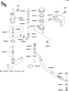 VN1500 Задний торм цилиндр