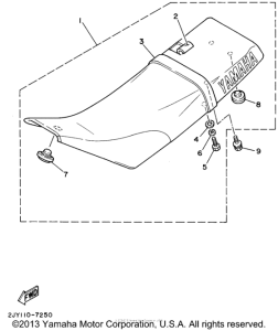 TW200 Сиденье