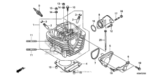  Головка цилиндров