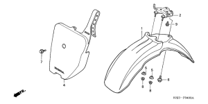 CRF80F Переднее крыло