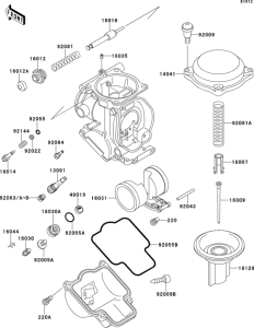ZX500 Карбюратор в разборе