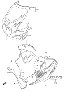 GSX-R1100 Cowling body