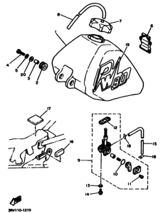 PW80 PW80D Tank fuel