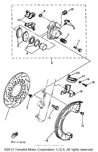 TT600S Передний суппорт