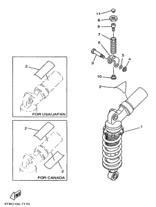 TZ250 Задняя подвеска