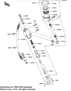KZ1100 Задний тормозной цилиндр
