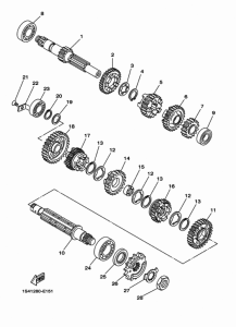 YBR250 Трансмиссия