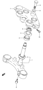 GSX750 Траверса нижняя