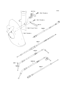VN800 Тросы управления