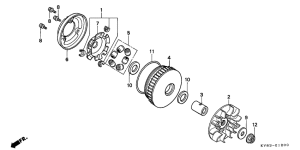 CH125 Вариатор