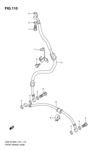 GSX-R1000 Передние тормозные трубки