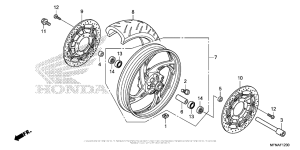 CB1000R Переднее колесо