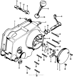 CL70 Крышка картера правая