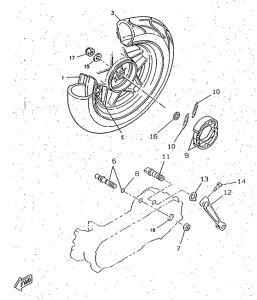 CW50RS Переднее колесо